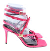 Versace Jeans Couture Hot Pink Bow Fashion Strappy High Heel Sandals-
