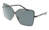Prada  Black Full rim Square Sunglasses