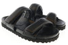 Gia Borghini Black Gia x Pernille Double Strap Leather Slides 11