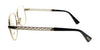 Versace Square Gold Havana Full Rim  Eyeglasses