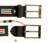 Romeo Gigli C954/35R NERO Black Leather Adjustable Mens Belt