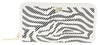 Roberto Cavalli GQLPA3 B20 White/Black Audrey Long Size Wallet W/Zipper