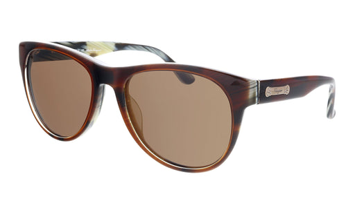 Salvatore Ferragamo SF617S 217 Rectangular Sunglasses-Brown Horn