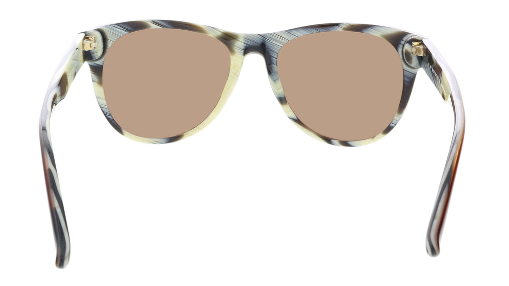 Salvatore Ferragamo SF617S 217 Rectangular Sunglasses-Brown Horn