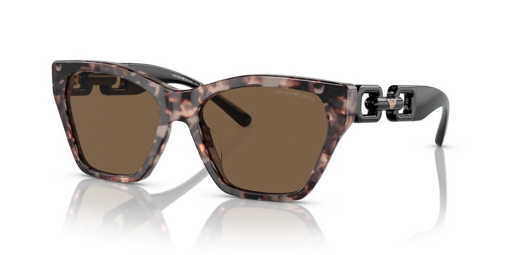 Emporio Armani  Shiny Pink Havana Cateye Sunglasses