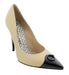 Roberto Cavalli Class  Beige/Black Leather Classic High Heel Pump Shoes-6.5/7