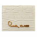 Roberto Cavalli Class White Embossed Dolly Credit Card Holder