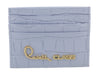 Roberto Cavalli Class Light Blue Embossed Dolly Credit Card Holder