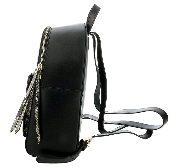 Roberto Cavalli Class Black Medium Structured Susan Backpack