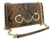 Roberto Cavalli Class Brown  Millie Deluxe Clutch / Shoulder Bag