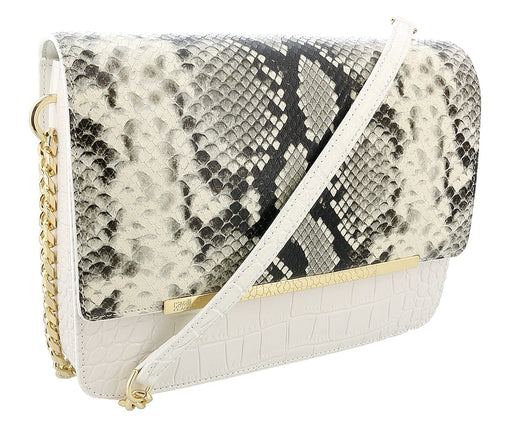 Roberto Cavalli Class White Large Milano Shoulder Bag