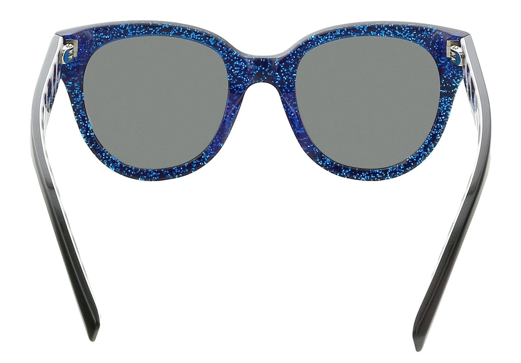 Marc Jacobs MARC231S 0E5K Black/Blue Glitter Square Sunglasses
