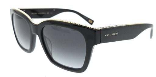 Marc Jacobs MARC163S 0807 Black Square Chain Sunglasses
