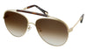 Chloe   Gold/Havana  Aviator Sunglasses