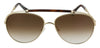 Chloe  CE141S 757 Reece Gold/Havana  Aviator Sunglasses