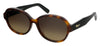 Salvatore Ferragamo  Tortoise  Oval Sunglasses