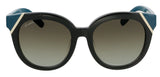 Salvatore Ferragamo SF836SA 973 Black/Petrol  Cateye  Sunglasses