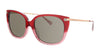 Coach  Burgundy Glitter Gradient Sunglasses