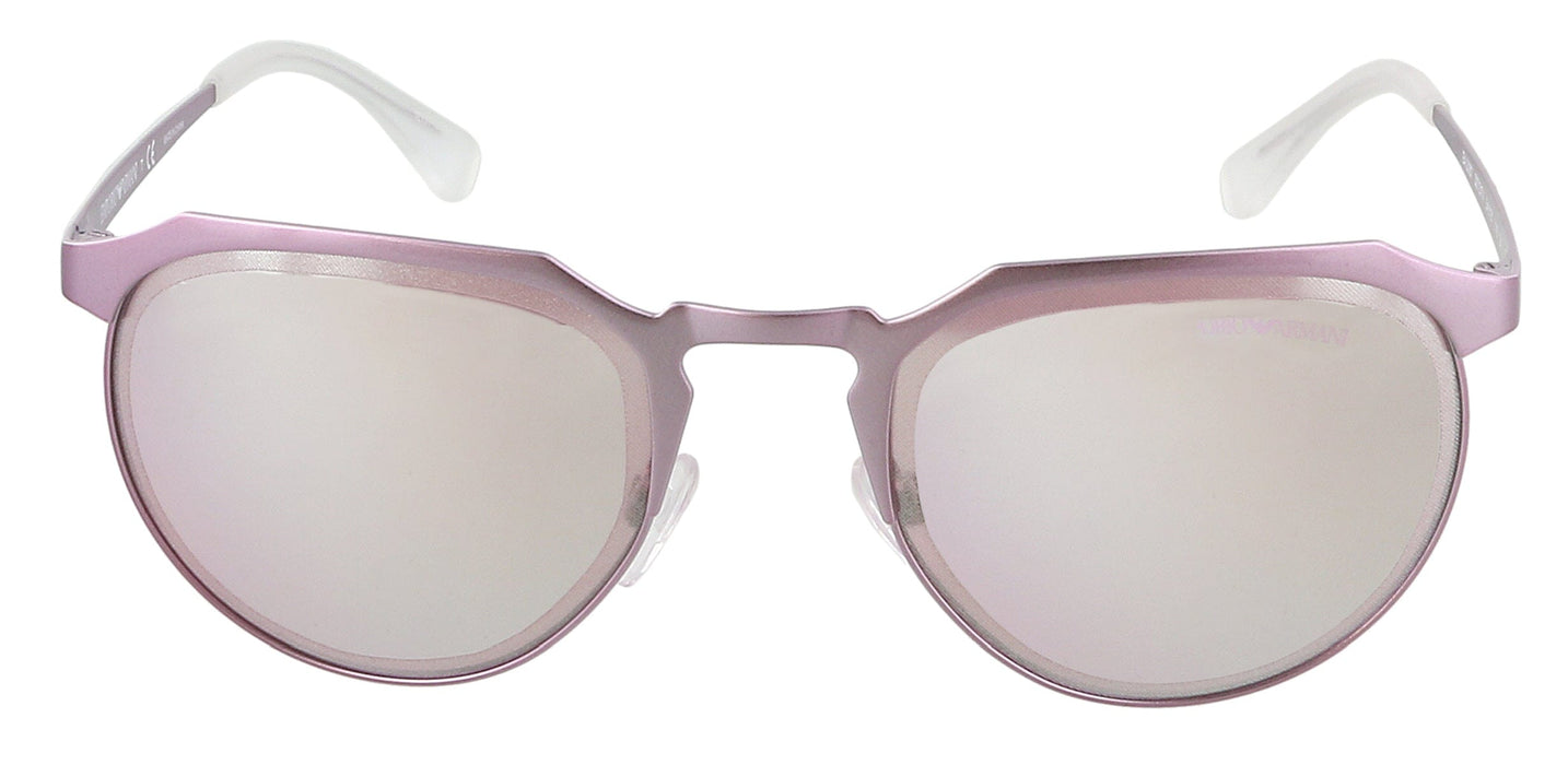 Emporio Armani 0EA2067 32737V Metallized Pink Round Sunglasses