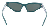 Prada 0PR 12VS 4456Q0 Camouflage Green Cateye Sunglasses