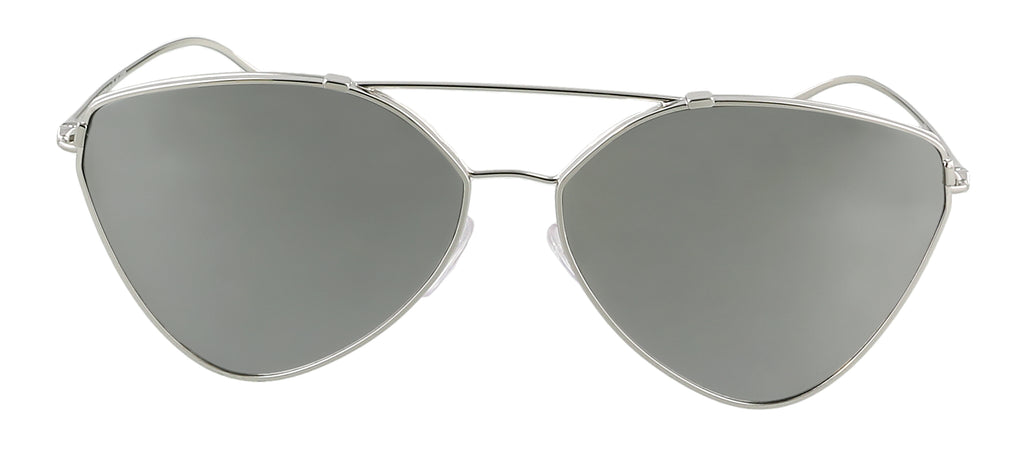 Prada 0PR 51US 1BC097 Silver  Cateye Sunglasses