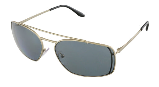 Prada PR 64VS  1BK5Z1 Silver Rectangular Sunglasses
