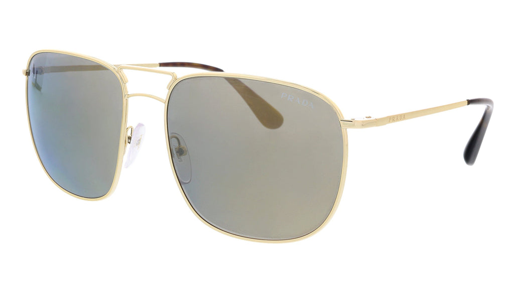 Prada PR52TS 5AK4L0  Gold Aviator Sunglasses