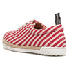 Love Moschino Red/White Striped Lace Up Espadrilles