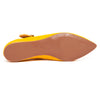 Love Moschino Yellow Pointed Toe Mary Jane Flats