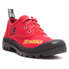 Love Moschino Red Lug Sole Embroidered Sneakers-9