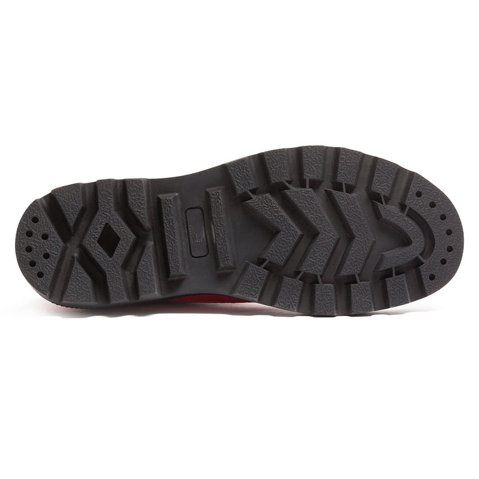 Love Moschino Red Lug Sole Embroidered Sneakers