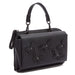Tosca Blu Black Small Butterfly Applique Flap Shoulder Bag