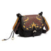 Tosca Blu Tan/Black Medium Western Applique Shoulder Bag