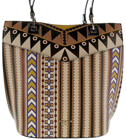 Tosca Blu Multicolor Large Printed Shopper Tall Shopper Tote
