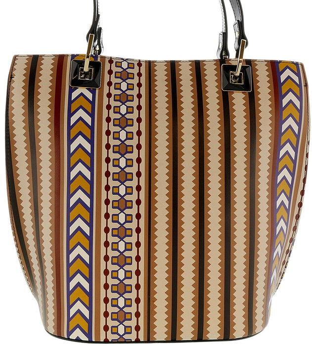 Tosca Blu Multicolor Large Printed Shopper Tall Shopper Tote