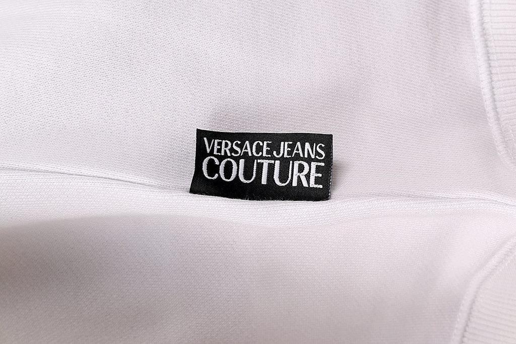 Versace Jeans Couture  Pure Cotton Gold Foil Logo Long Sleeve  Hoodie Sweatshirt-