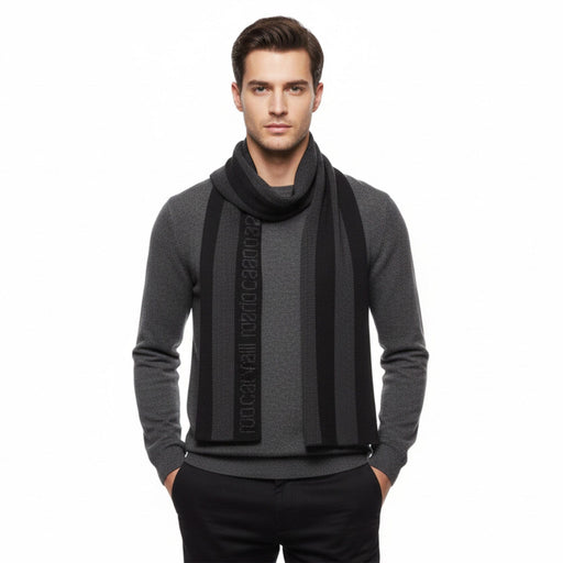 Roberto Cavalli black Wool Scarf