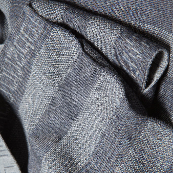 Roberto Cavalli Light Grey Wool Scarf