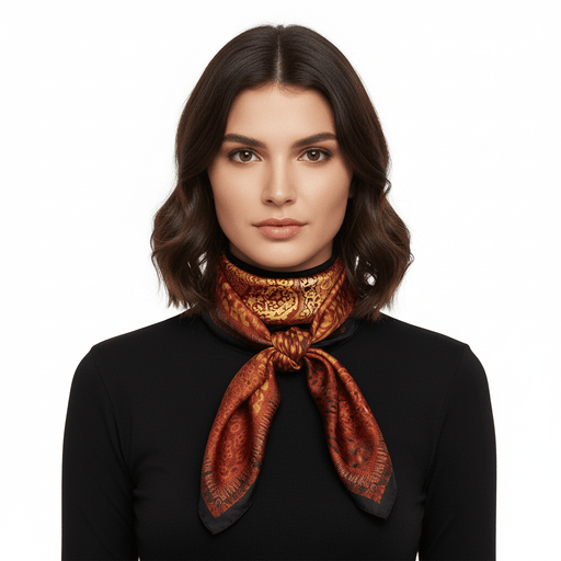 Roberto Cavalli red/yellow Silk Womens Scarf