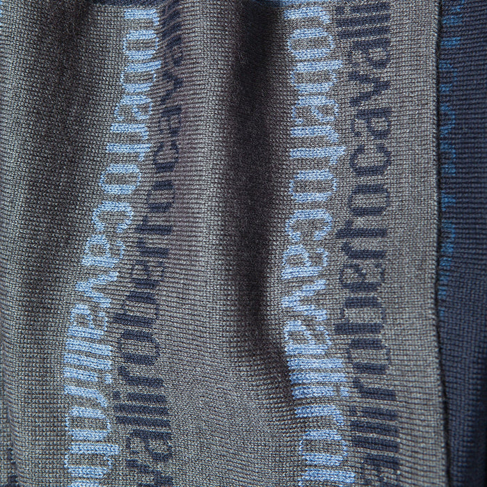 Roberto Cavalli blue Wool Blend Scarf
