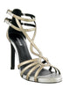 Roberto Cavalli Gold/Silver Stiletto Strappy  Sandal-6