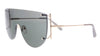 Salvatore Ferragamo  Rose Gold Aviator Sunglasses