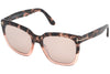 Tom Ford  Havana Rectangle Amarra Sunglasses