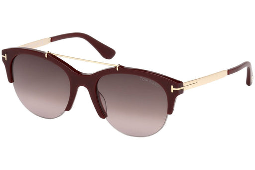 Tom Ford FT0517 69T Brown Round Adrenne Sunglasses