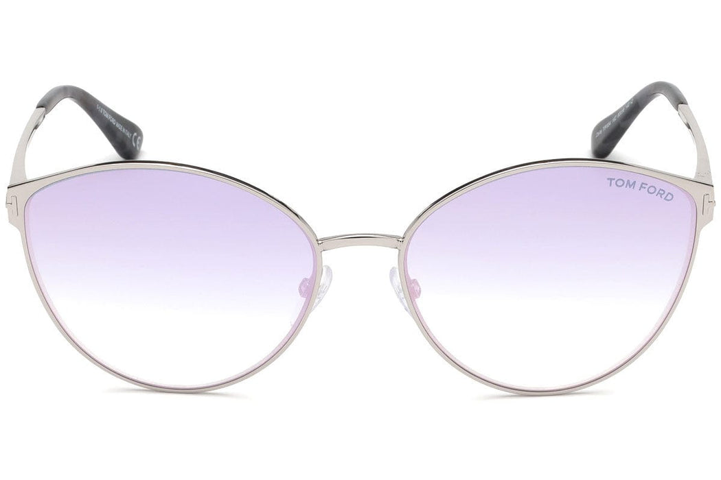 Tom Ford FT0654 16Z Silver Cat Eye Zeila Sunglasses