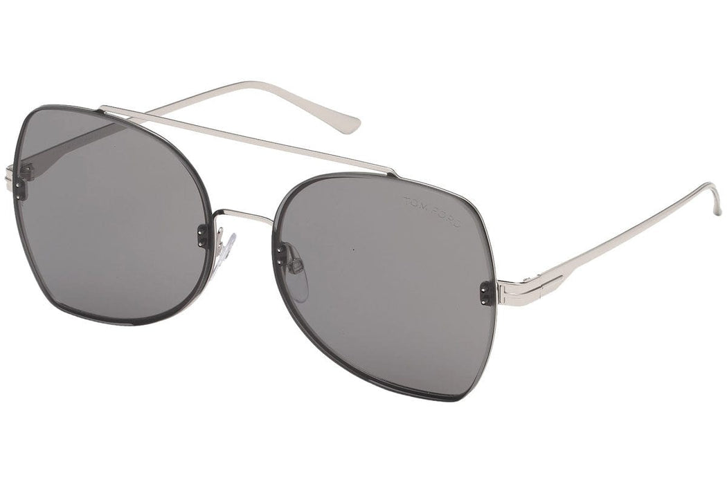 Tom Ford FT0656 16A Silver Rectangle Scout Sunglasses