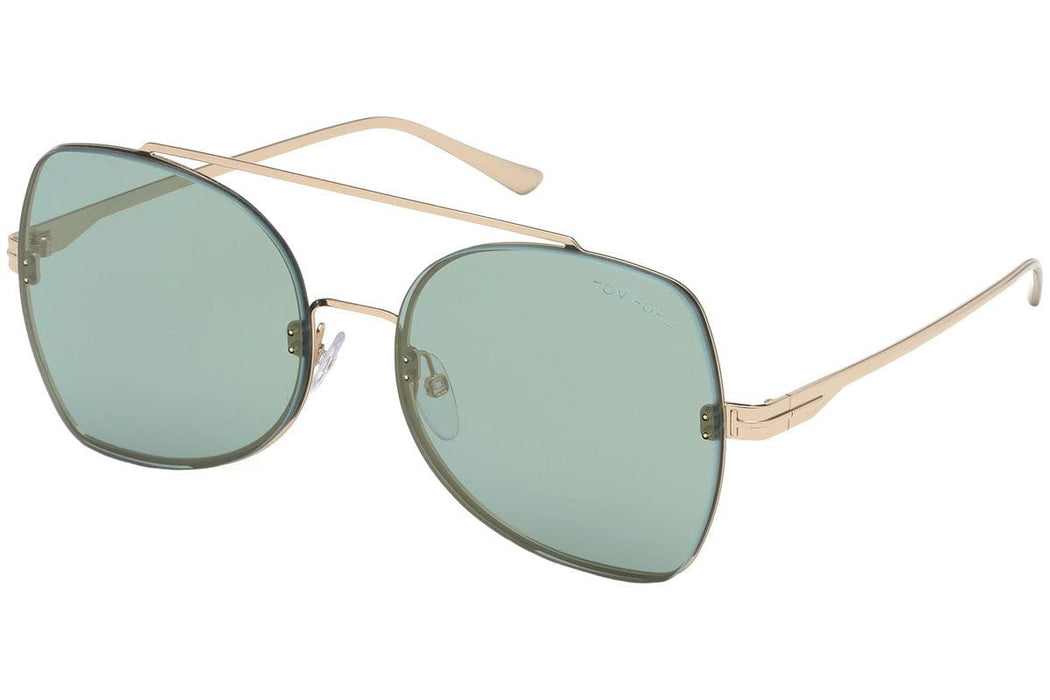 Tom Ford FT0656 28Q Gold Rectangle Scout Sunglasses