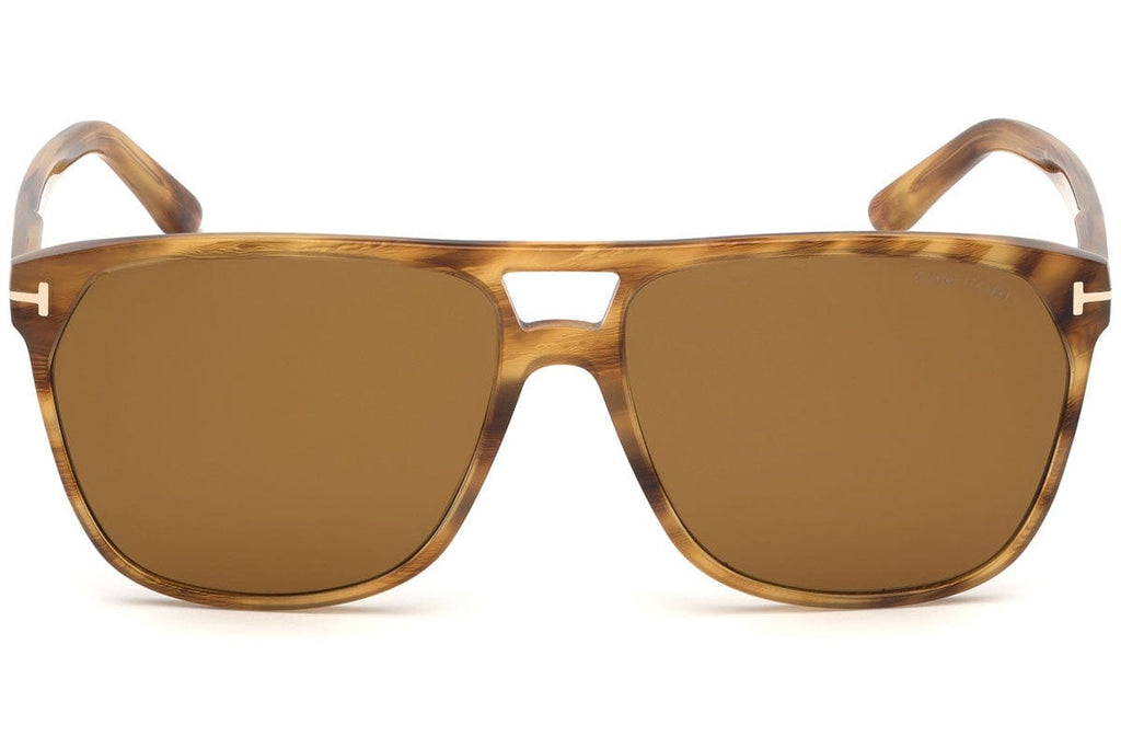 Tom Ford FT0679 45E Brown Rectangle Shelton Sunglasses