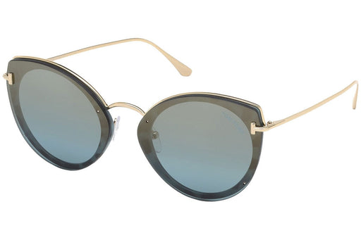 Tom Ford FT0683 55X Black/Gold Cat Eye Jess Sunglasses