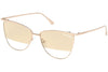 Tom Ford  Gold Round Veronica Sunglasses